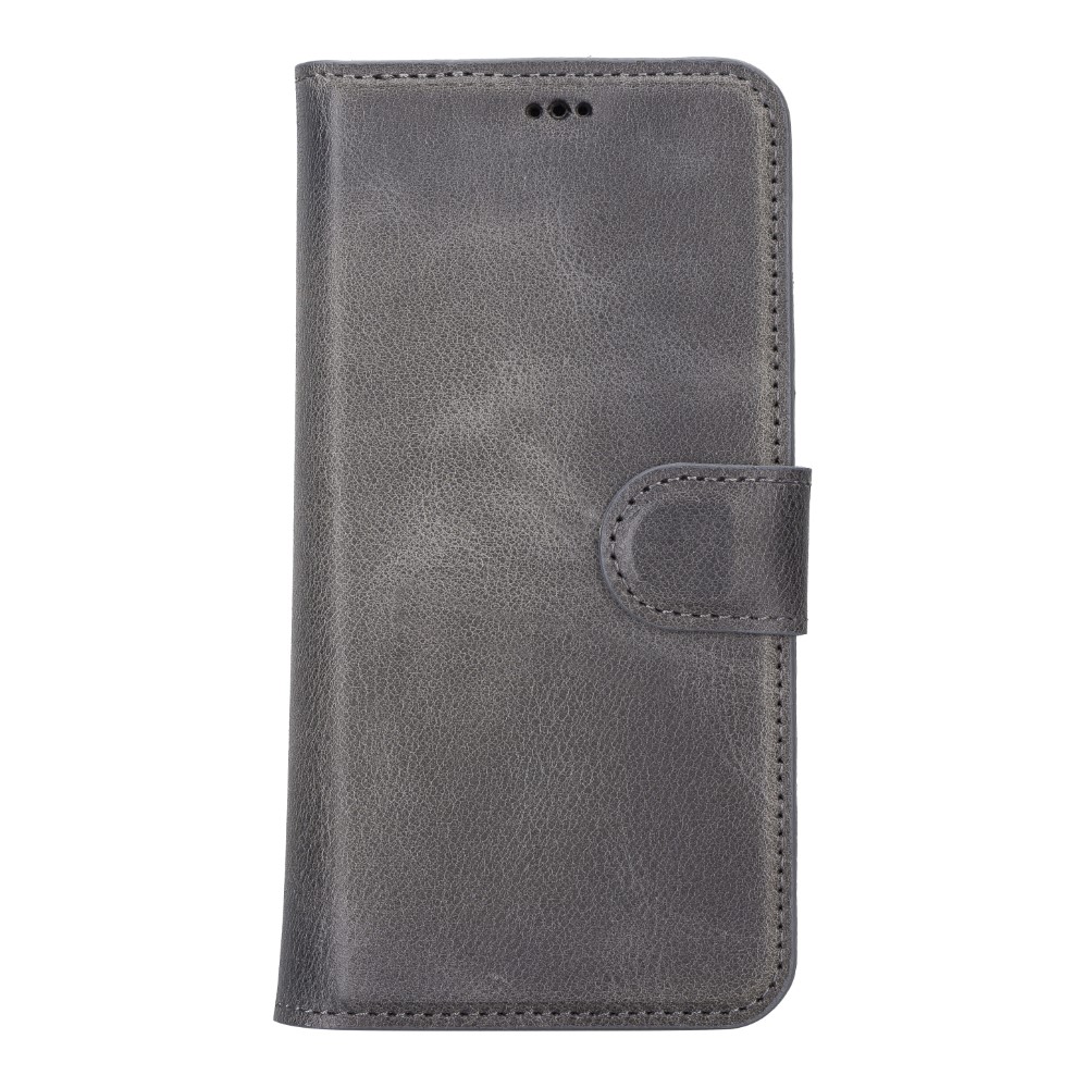 Apple İphone 14 Pro Uyumlu Deri̇ Cüzdanlı Kılıf Mwwn Vs4Ef Gri̇