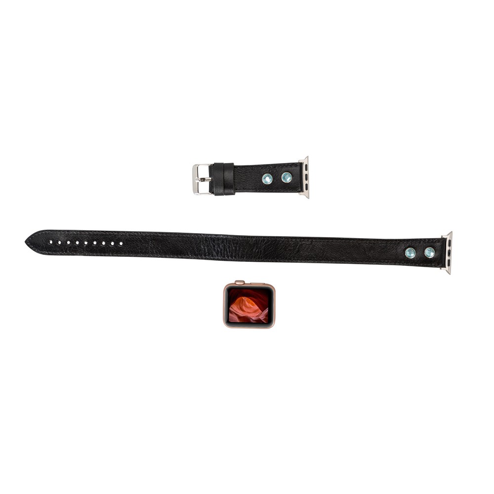 Apple Watch Uyumlu Deri̇ Kordon 38-40-41Mm Dt Ft Rst1