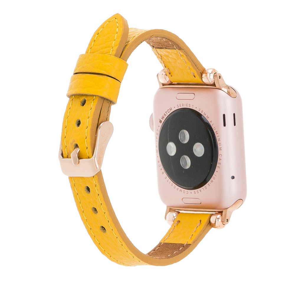 Apple Watch Uyumlu Deri̇ Kordon 38-40-41Mm Ferro Fl12