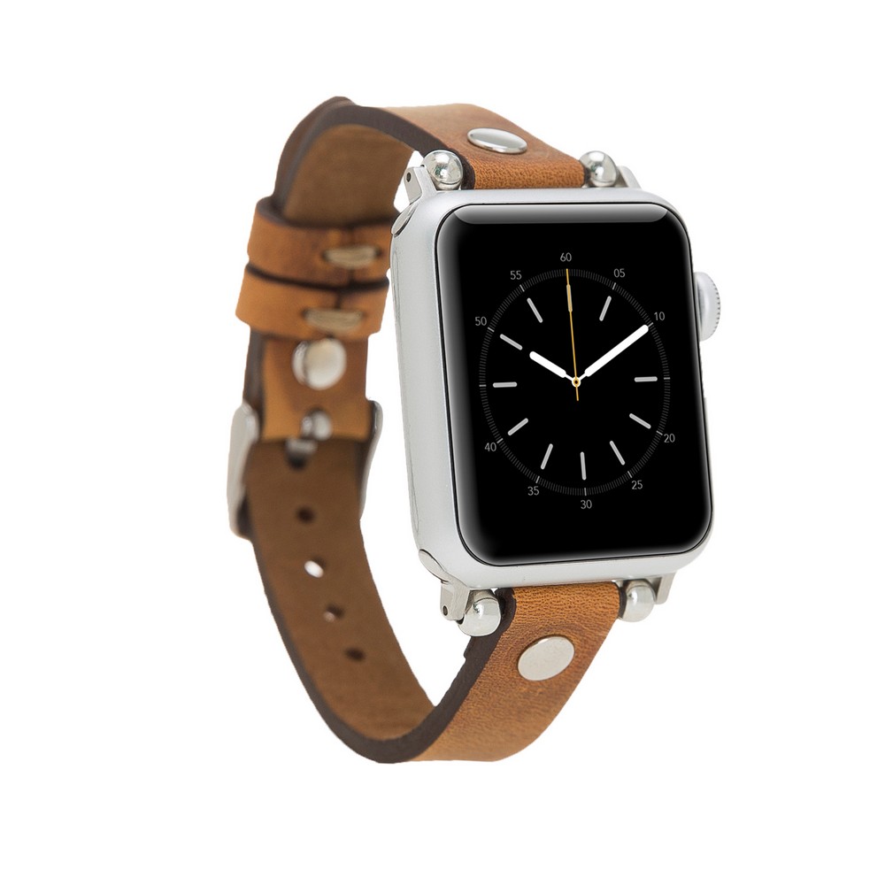 Apple Watch Uyumlu Deri̇ Kordon 38-40-41Mm Ferro St G19
