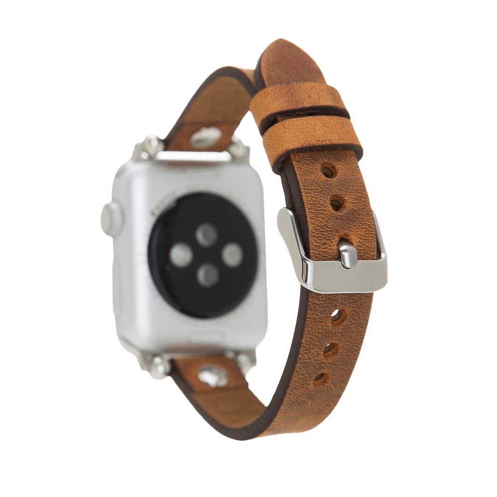 Apple Watch Uyumlu Deri̇ Kordon 38-40-41Mm Ferro St G19