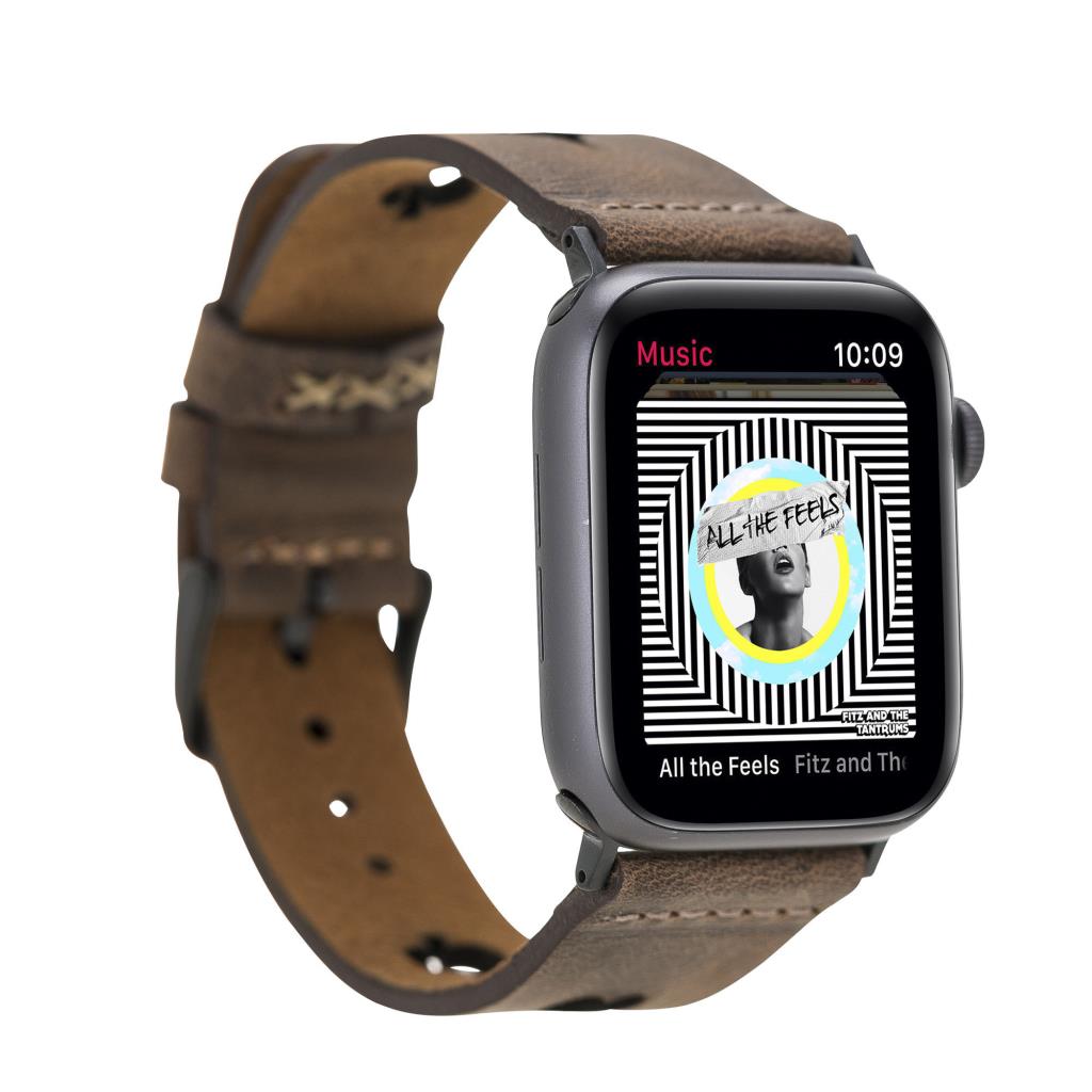 Apple Watch Uyumlu Deri̇ Kordon 38-40-41Mm G6 Avesta