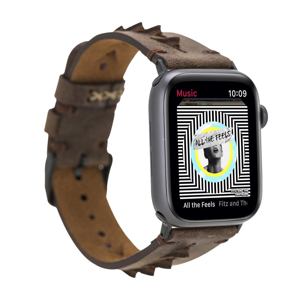 Apple Watch Uyumlu Deri̇ Kordon 38-40-41Mm G6 Boras