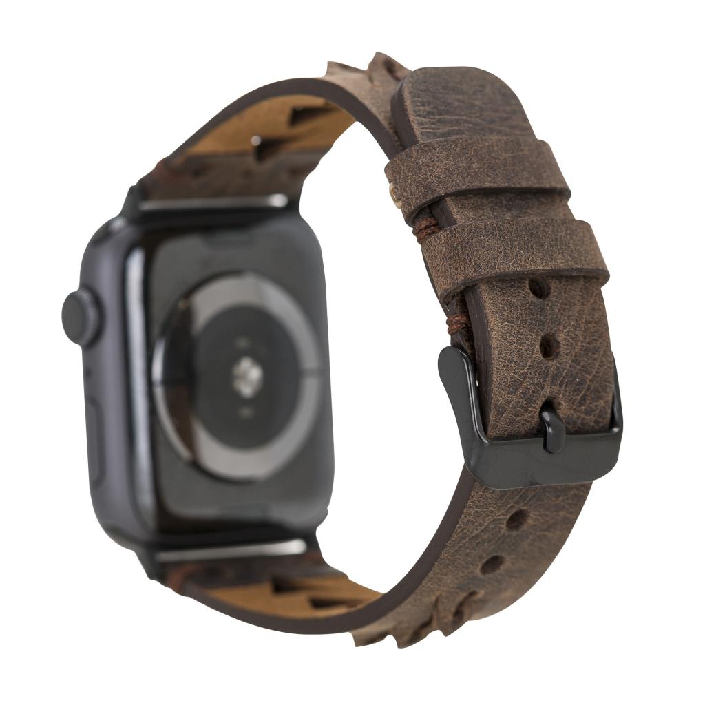 Apple Watch Uyumlu Deri̇ Kordon 38-40-41Mm G6 Boras