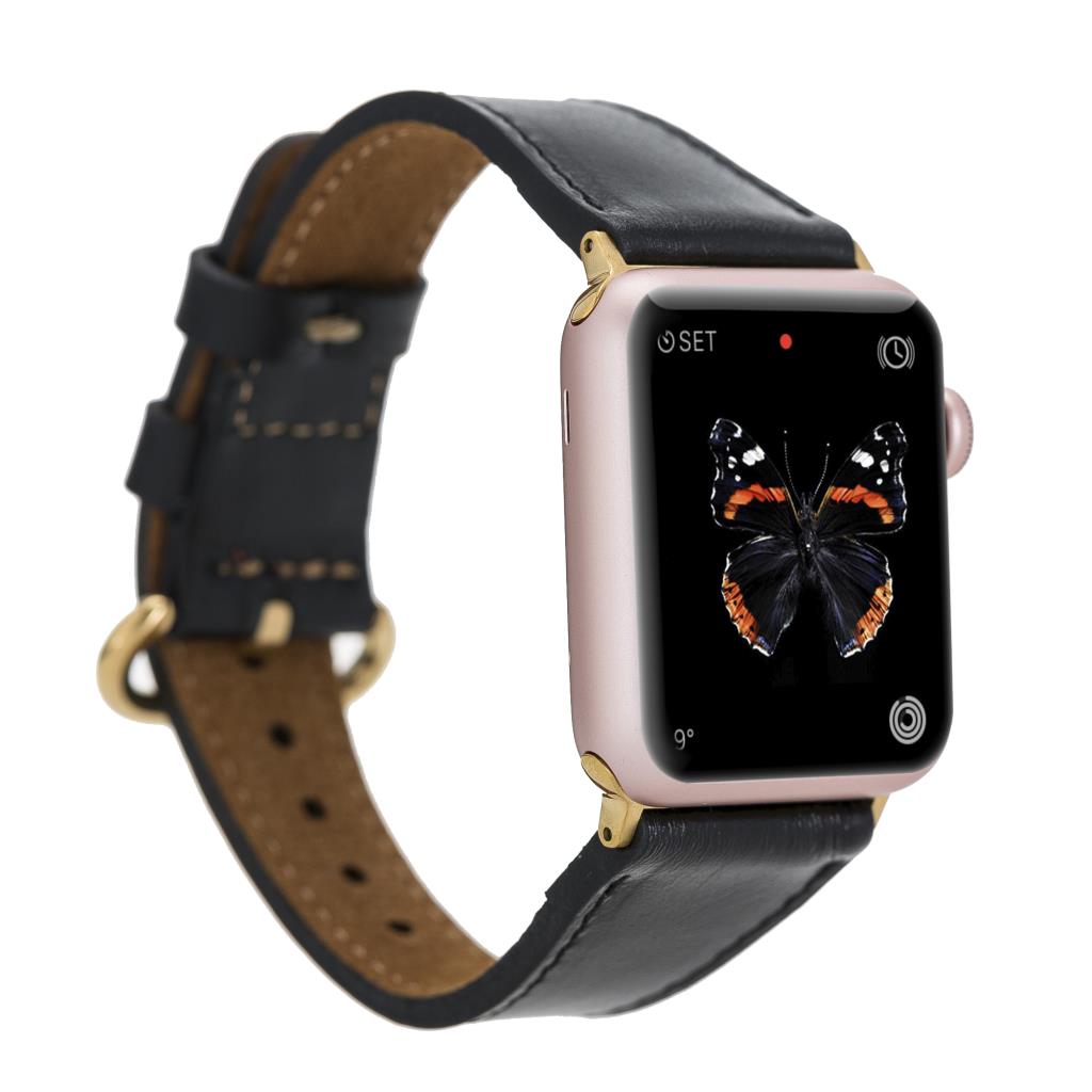 Apple Watch Uyumlu Deri̇ Kordon 38-40-41Mm Rom Rst1