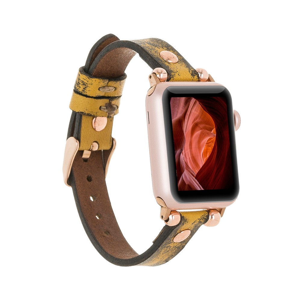 Apple Watch Uyumlu Deri̇ Kordon 38-40-41Mm Rt V24Sef