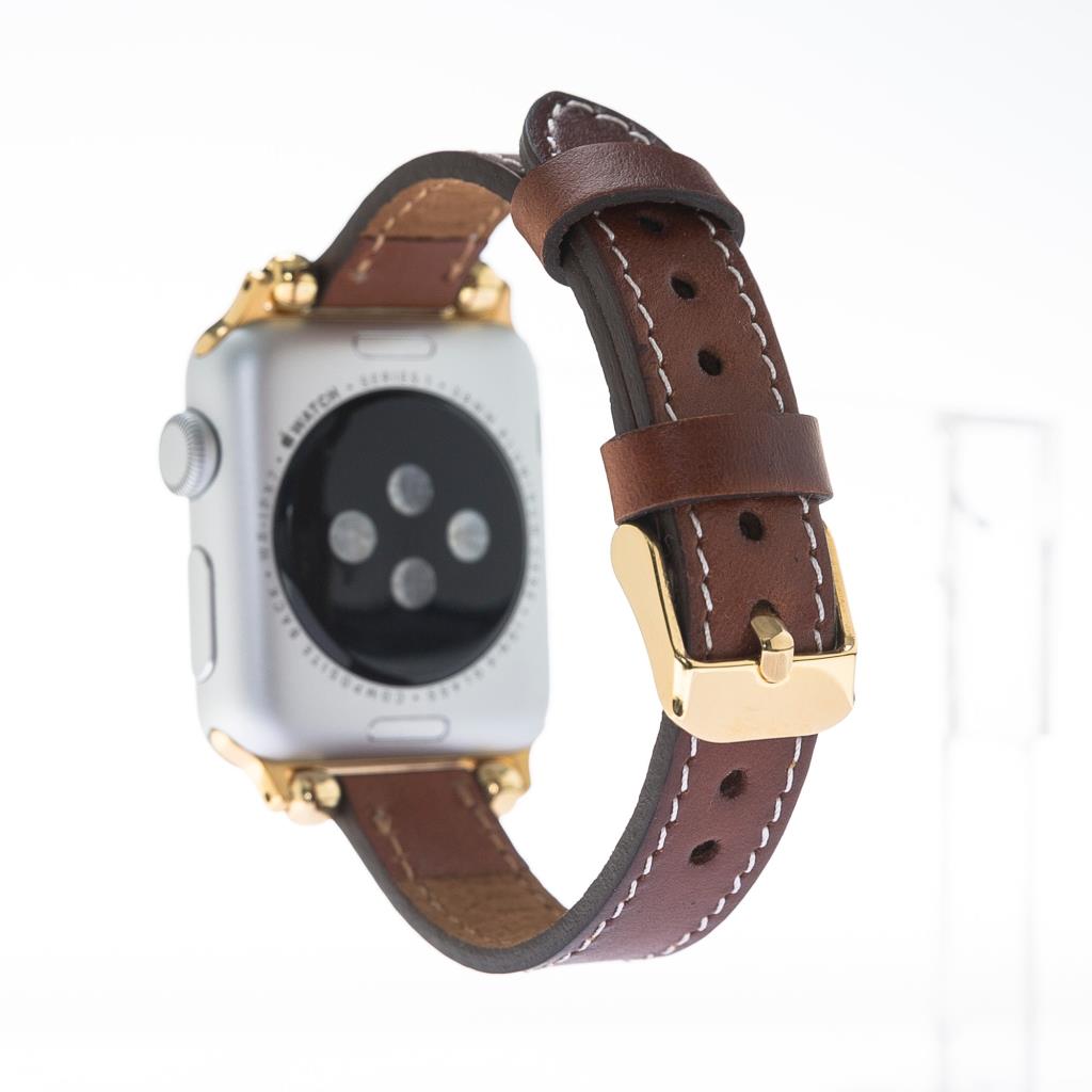 Apple Watch Uyumlu Deri̇ Kordon 38-40-41Mm Sli̇m Rst2Ef
