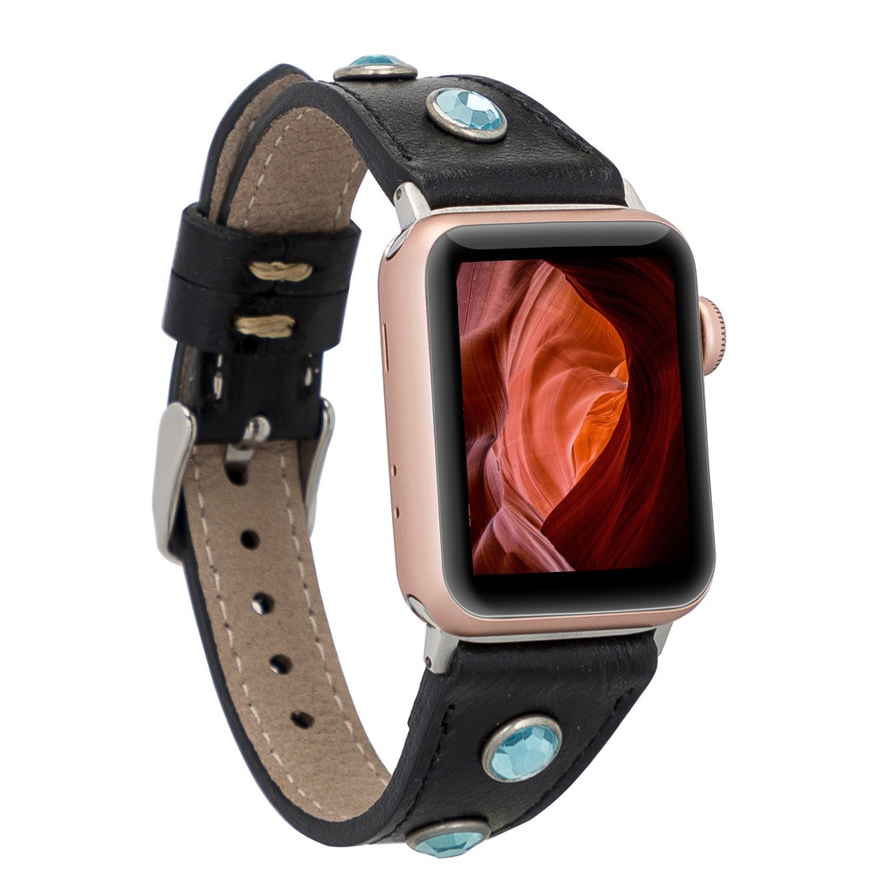 Apple Watch Uyumlu Deri̇ Kordon 38-40-41Mm Sli̇m Tr Rst1