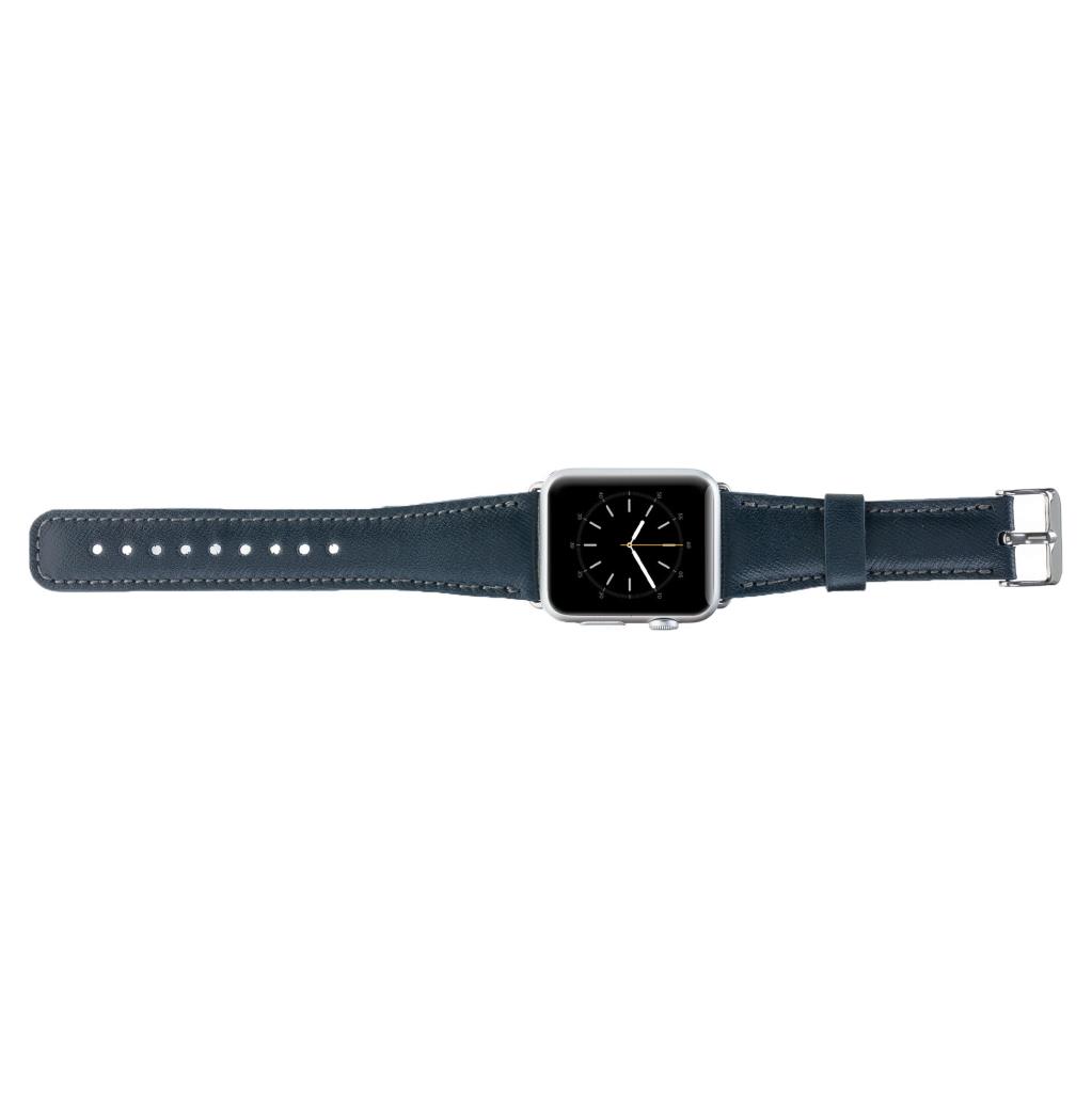 Apple Watch Uyumlu Deri̇ Kordon 38-40-41Mm Snb Laci̇vert