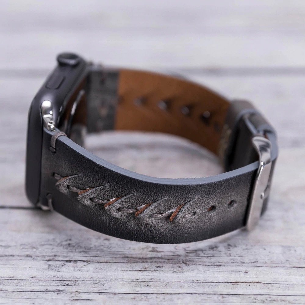 Apple Watch Uyumlu Deri̇ Kordon 42-44-45Mm Boras Vs4Ef