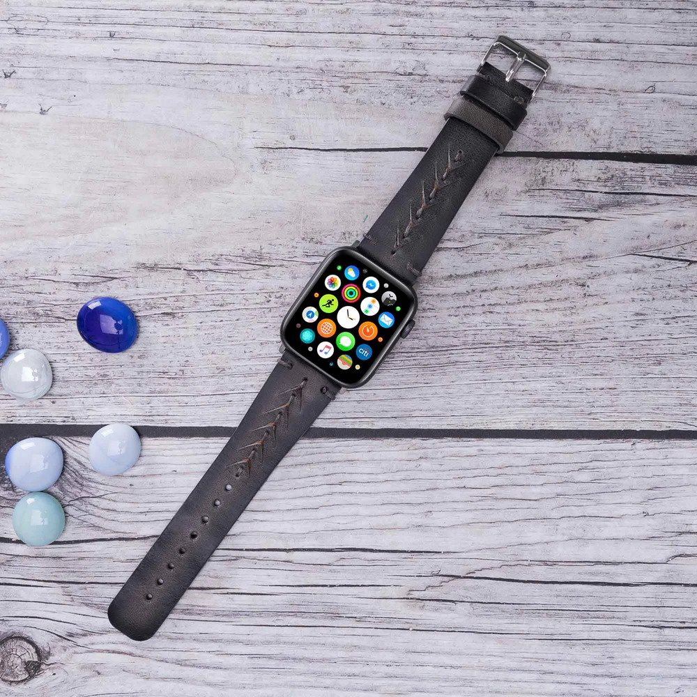 Apple Watch Uyumlu Deri̇ Kordon 42-44-45Mm Boras Vs4Ef