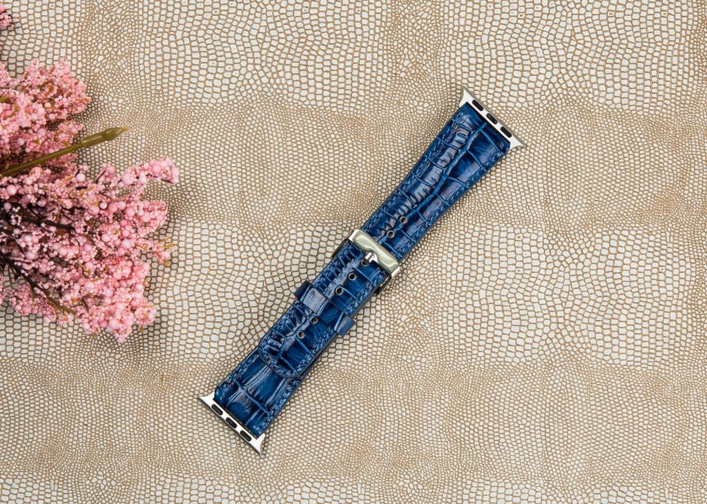 Apple Watch Uyumlu Deri̇ Kordon 42-44-45Mm Croco Yk07