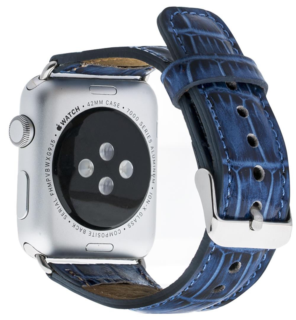 Apple Watch Uyumlu Deri̇ Kordon 42-44-45Mm Croco Yk07
