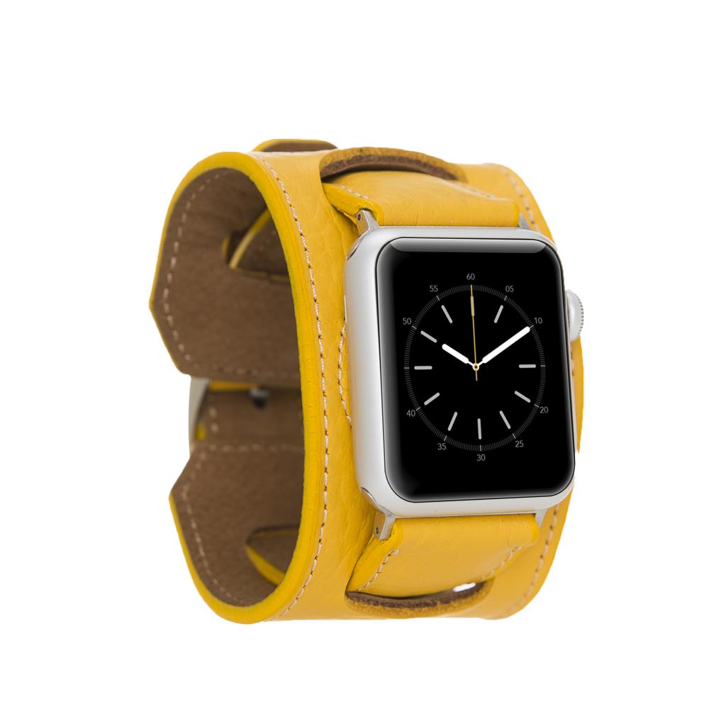 Apple Watch Uyumlu Deri̇ Kordon 42-44-45Mm Cuff Fl12