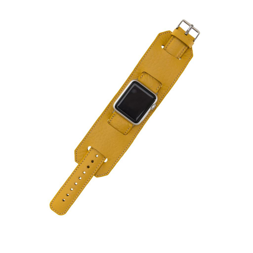 Apple Watch Uyumlu Deri̇ Kordon 42-44-45Mm Cuff Fl12
