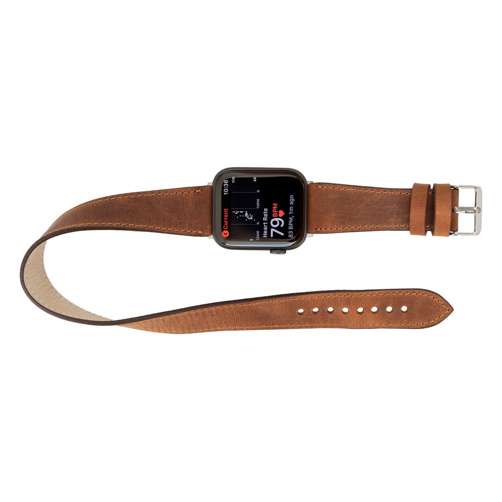 Apple Watch Uyumlu Deri̇ Kordon 42-44-45Mm Dt G2