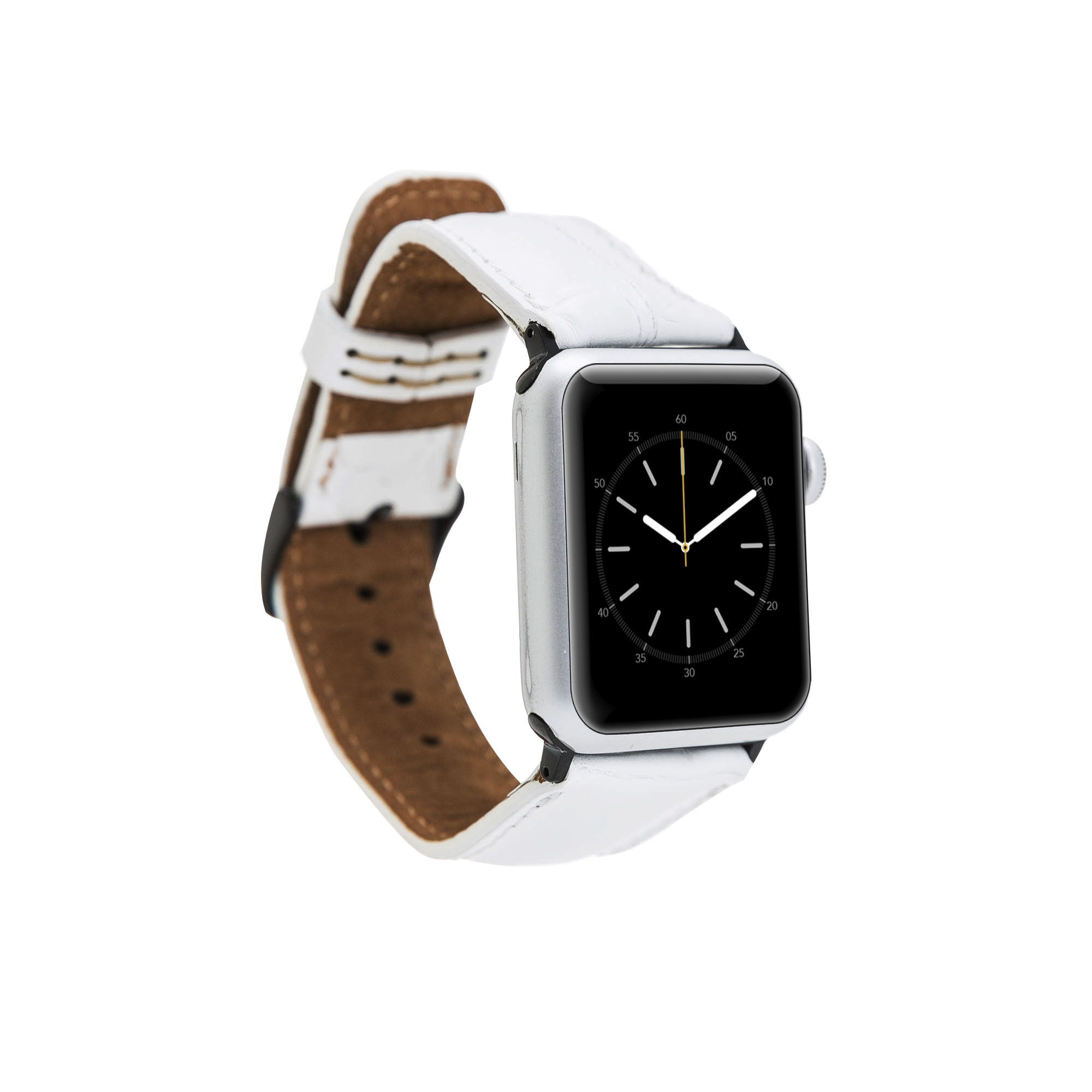 Apple Watch Uyumlu Deri̇ Kordon 42-44-45Mm F3 Beyaz