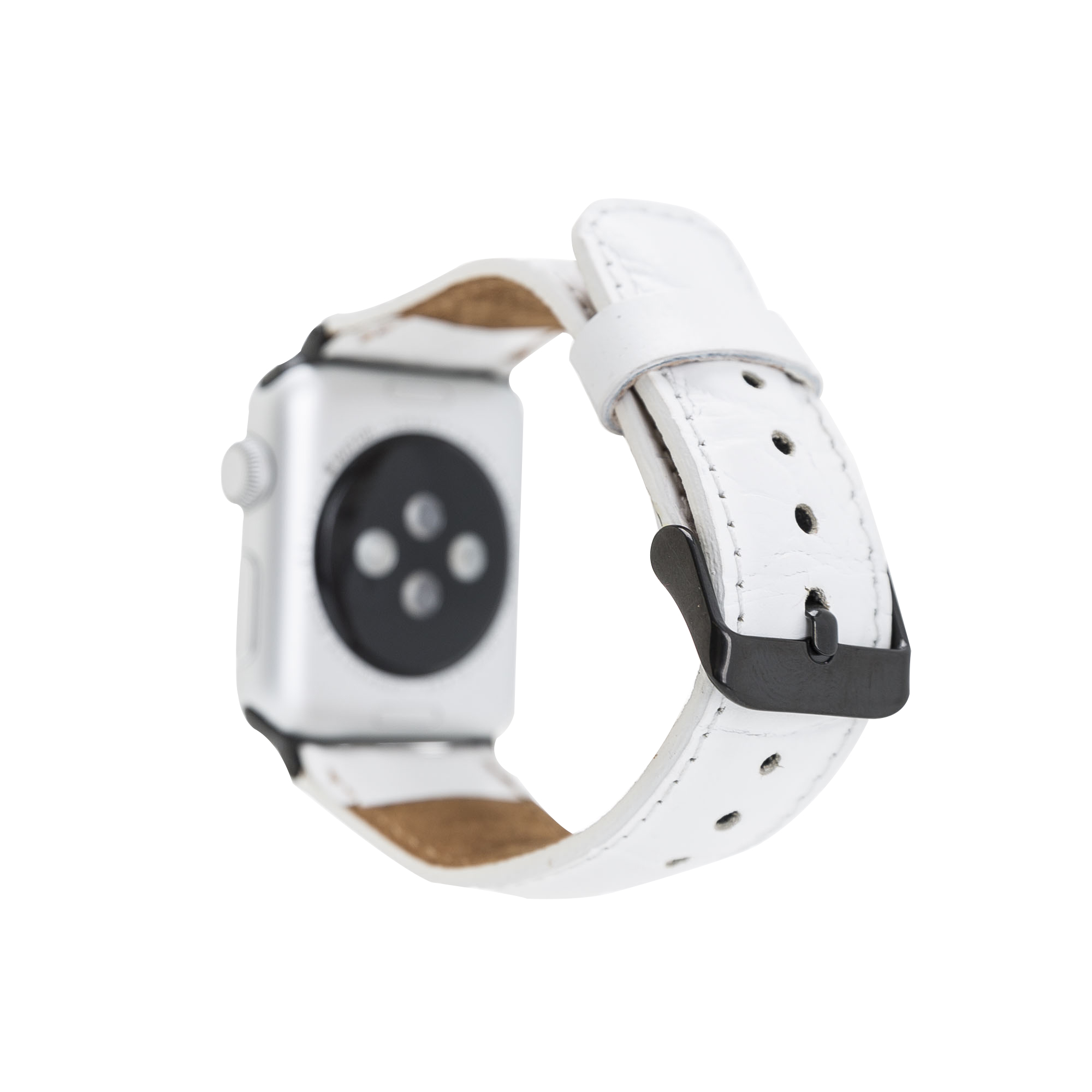 Apple Watch Uyumlu Deri̇ Kordon 42-44-45Mm F3 Beyaz
