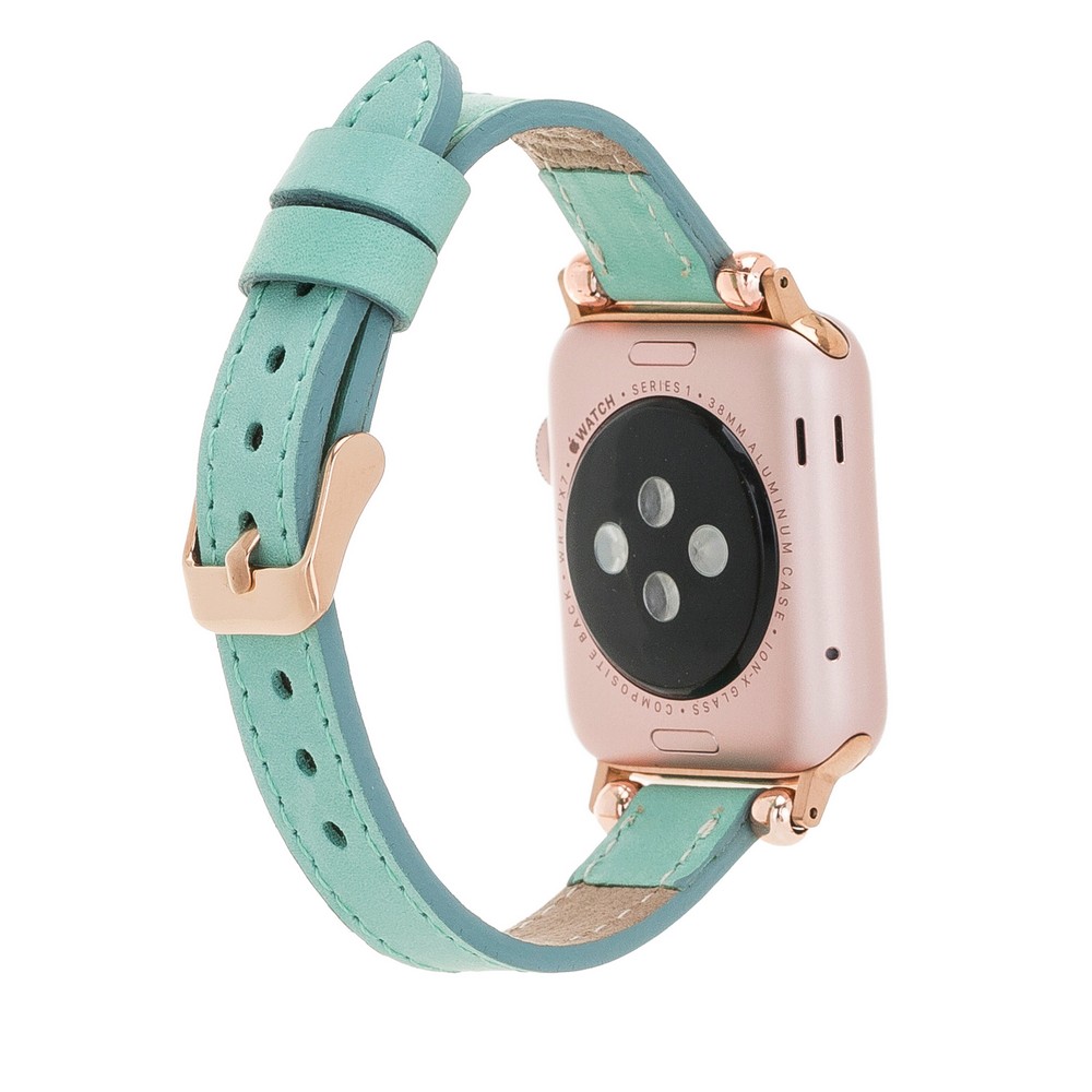 Apple Watch Uyumlu Deri̇ Kordon 42-44-45Mm Ferro Brn7