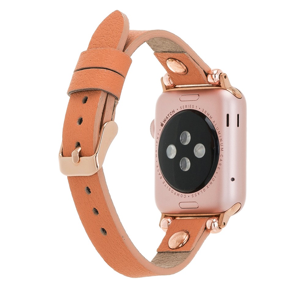 Apple Watch Uyumlu Deri̇ Kordon 42-44-45Mm Ferro Rt Nu3