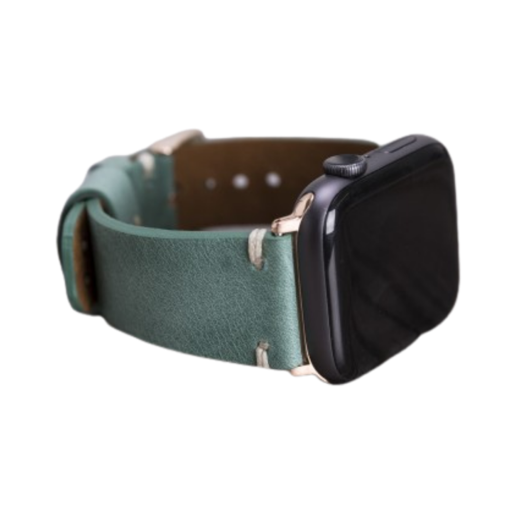 Apple Watch Uyumlu Deri̇ Kordon 42-44-45Mm Orfe Cz12