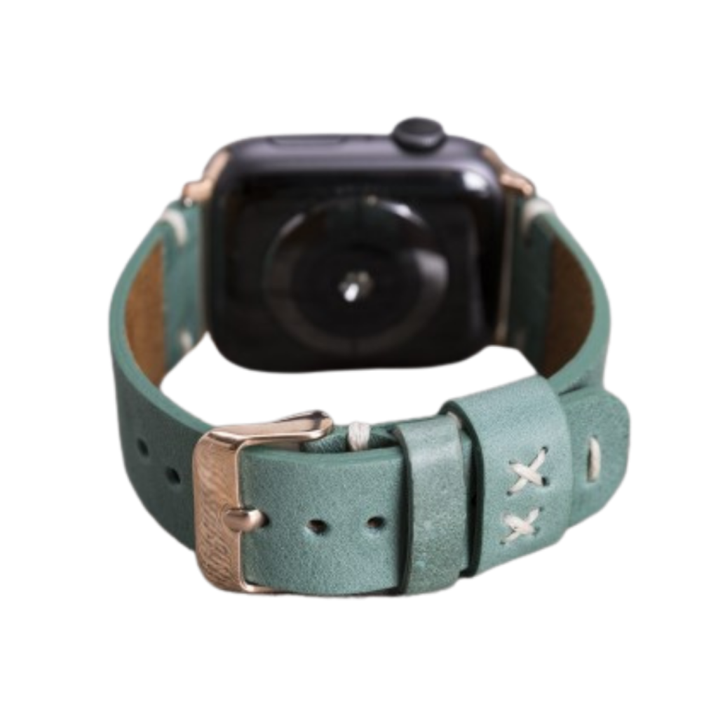 Apple Watch Uyumlu Deri̇ Kordon 42-44-45Mm Orfe Cz12