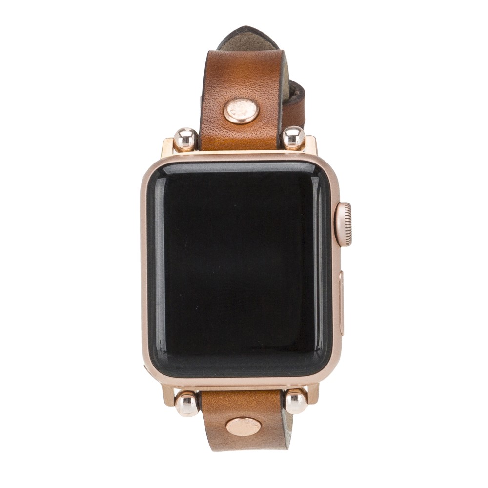 Apple Watch Uyumlu Deri̇ Kordon 42-44-45Mm Rg Rst2Ef