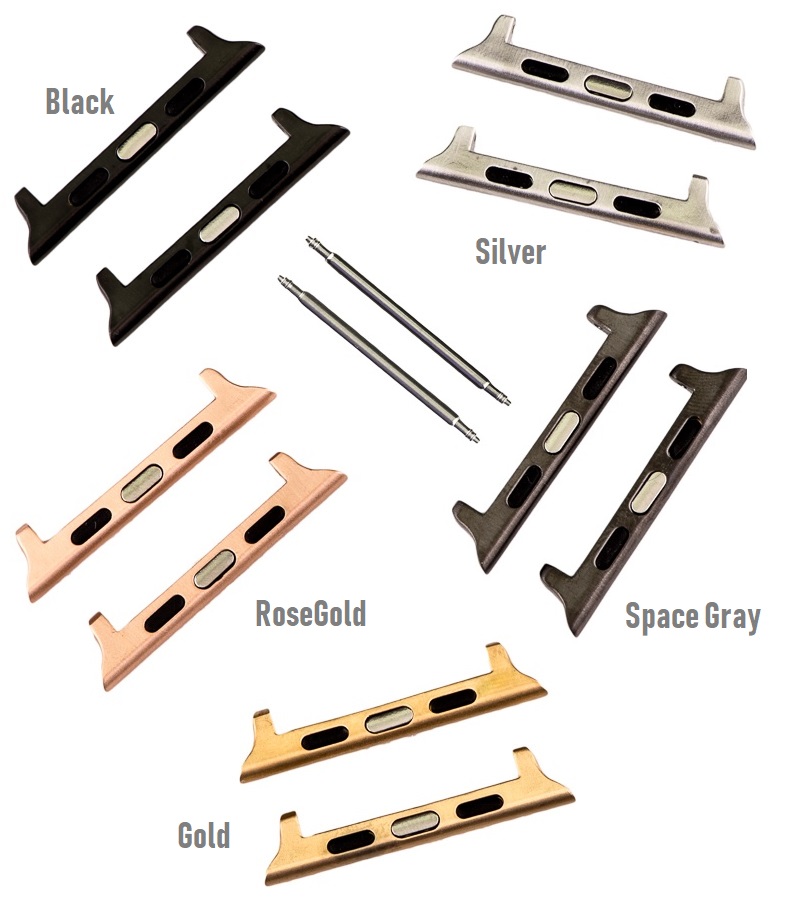 Apple Watch Uyumlu Deri̇ Kordon 42-44-45Mm Rst1 Si̇yah