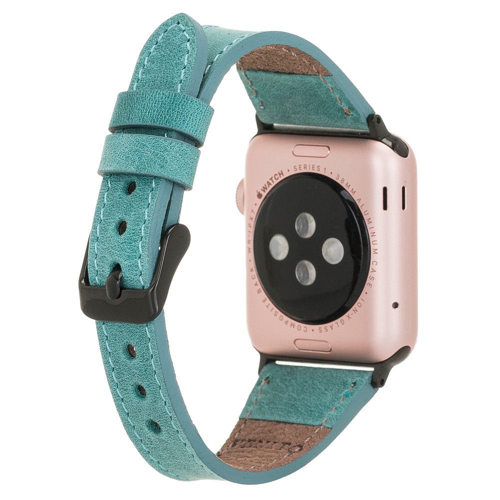 Apple Watch Uyumlu Deri̇ Kordon 42-44-45Mm Sli̇m Cz12