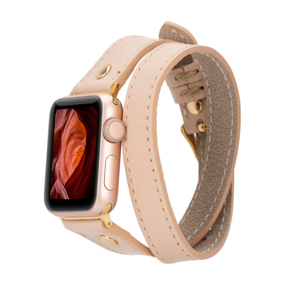 Apple Watch Uyumlu Deri̇ Kordon 42-44-45Mm Sli̇m Dt Gt Nu1