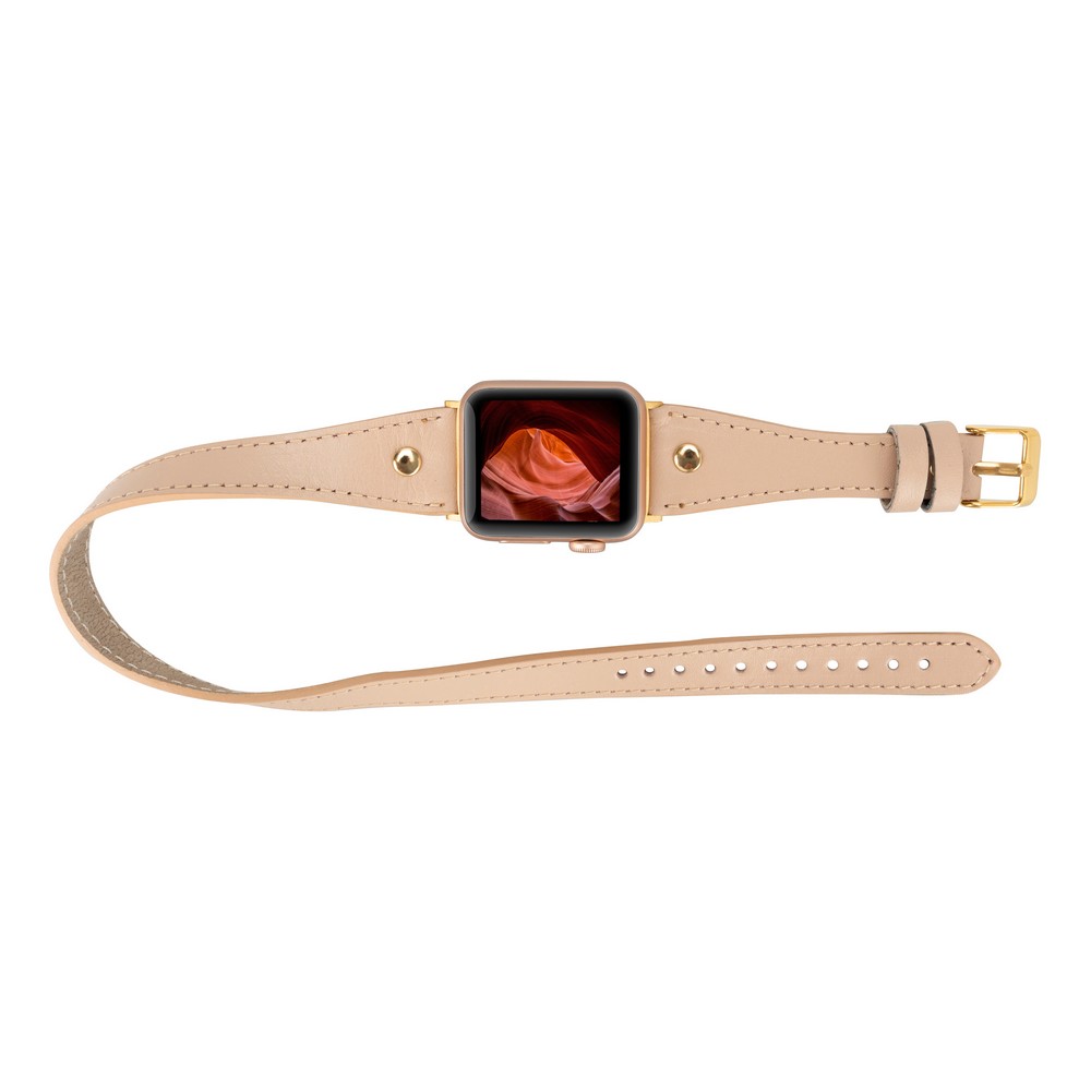 Apple Watch Uyumlu Deri̇ Kordon 42-44-45Mm Sli̇m Dt Gt Nu1