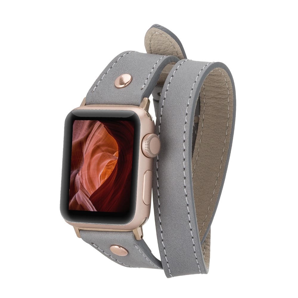 Apple Watch Uyumlu Deri̇ Kordon 42-44-45Mm Sli̇m Dt Rgrst9