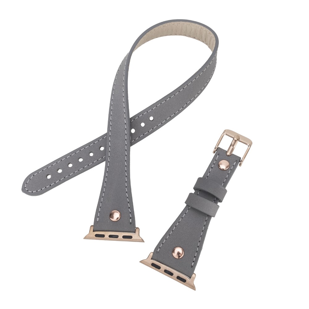 Apple Watch Uyumlu Deri̇ Kordon 42-44-45Mm Sli̇m Dt Rgrst9