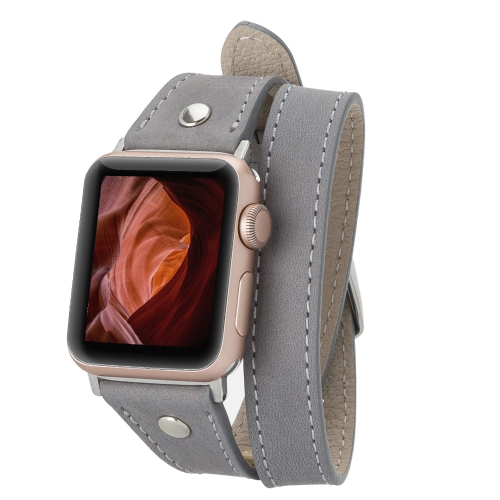 Apple Watch Uyumlu Deri̇ Kordon 42-44-45Mm Sli̇m Dt Strst9