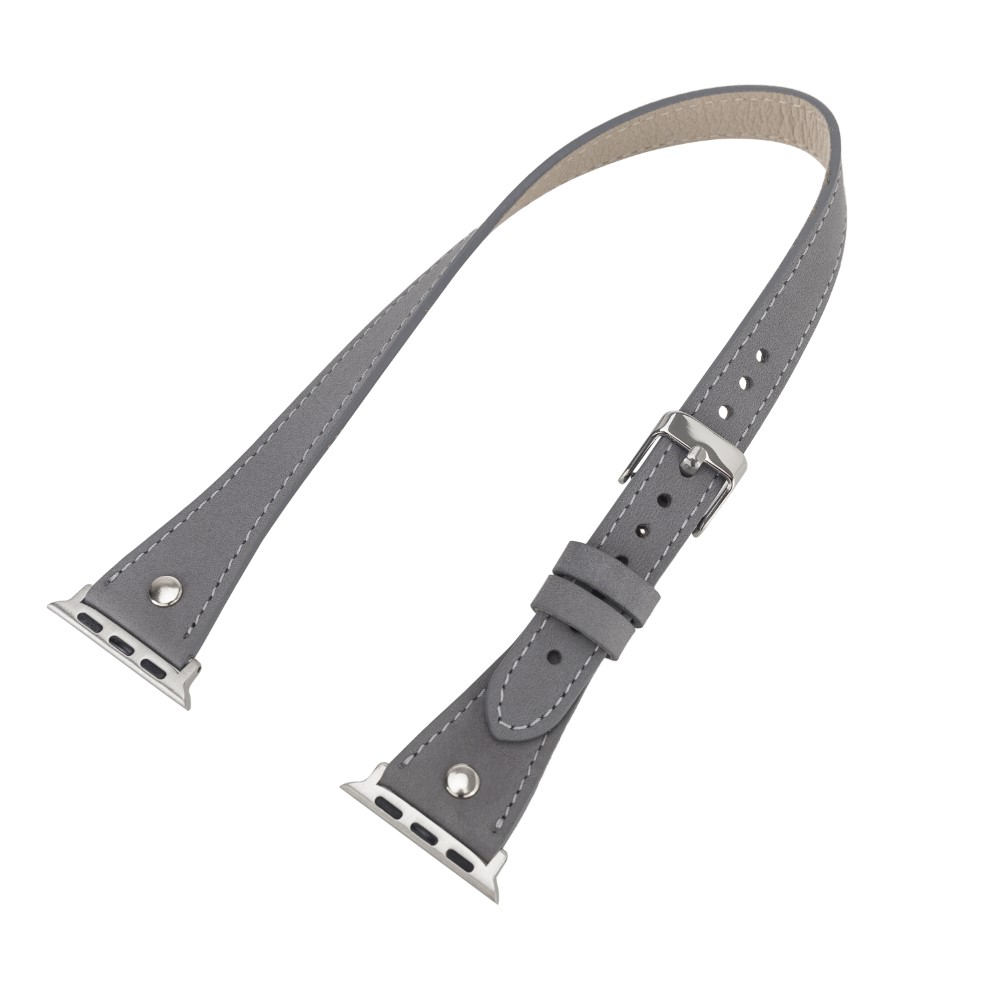 Apple Watch Uyumlu Deri̇ Kordon 42-44-45Mm Sli̇m Dt Strst9