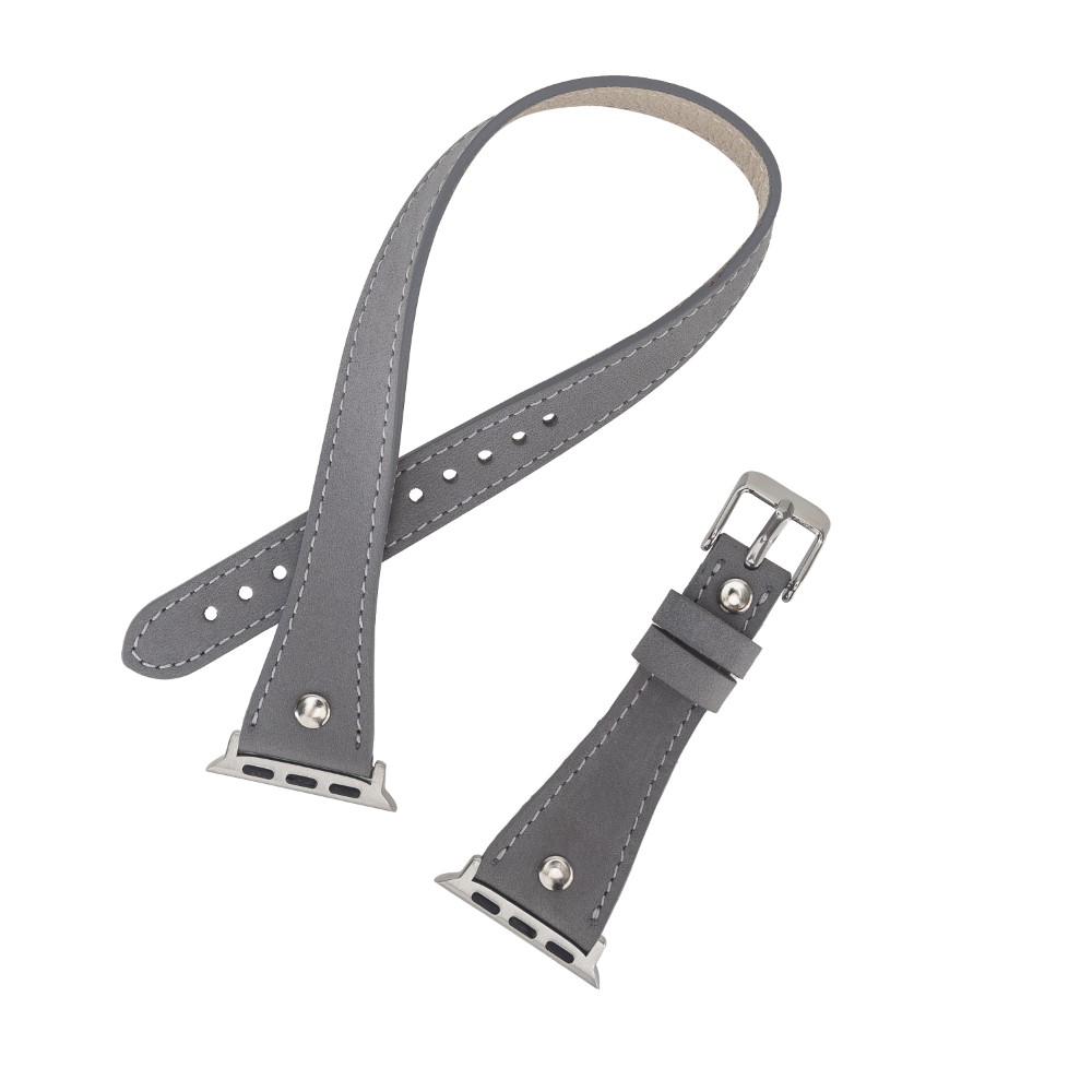 Apple Watch Uyumlu Deri̇ Kordon 42-44-45Mm Sli̇m Dt Strst9