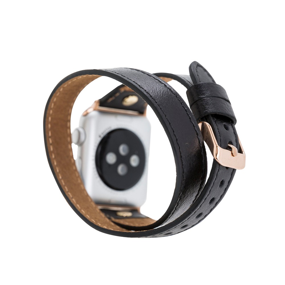 Apple Watch Uyumlu Deri̇ Kordon 42-44-45Mm Sli̇m Dtgt Rst1