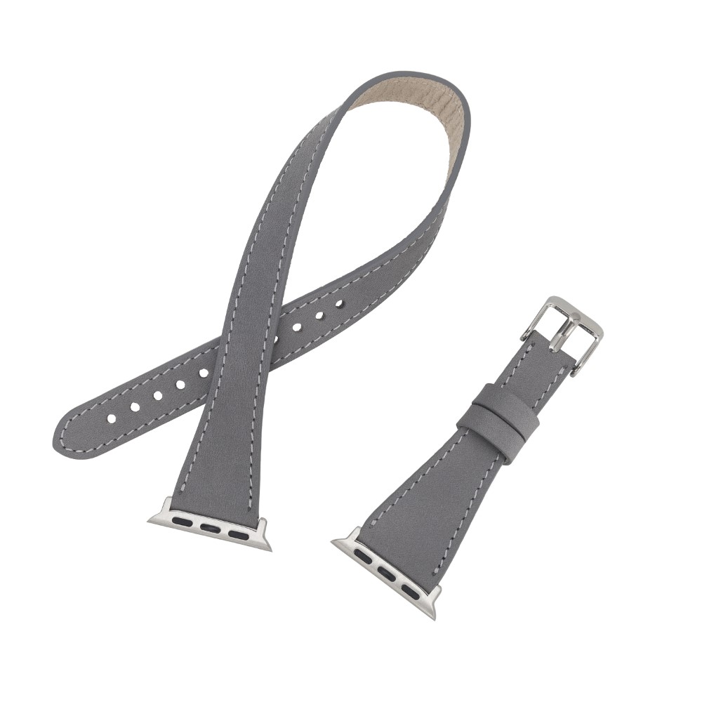 Apple Watch Uyumlu Deri̇ Kordon 42-44-45Mm Sli̇m Dtquarst9