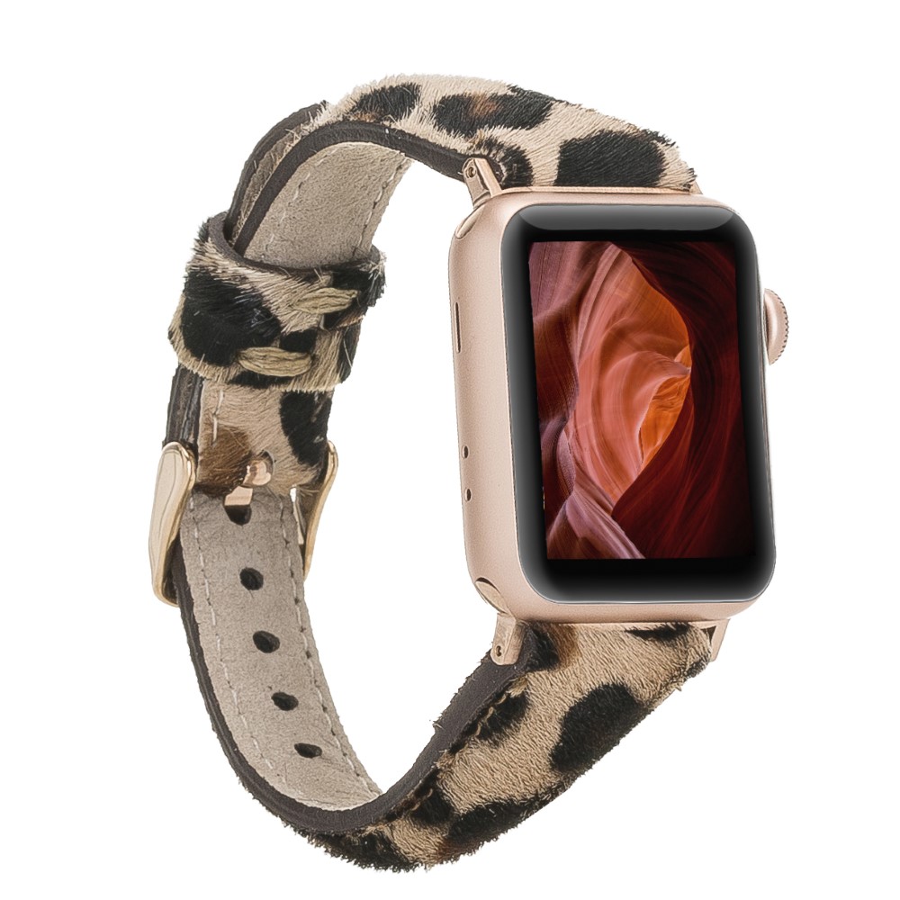 Apple Watch Uyumlu Deri̇ Kordon 42-44-45Mm Sli̇m Le01N