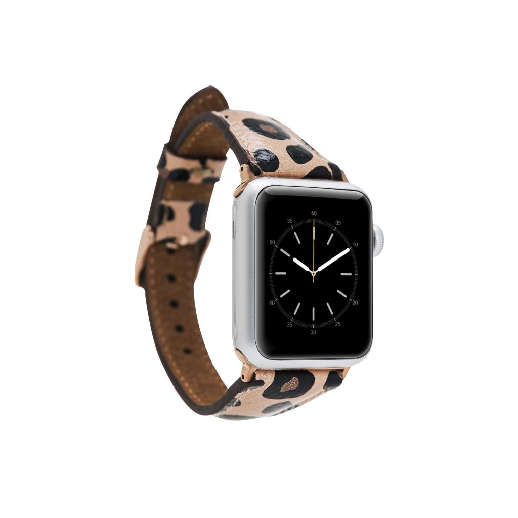 Apple Watch Uyumlu Deri̇ Kordon 42-44-45Mm Sli̇m Le02N