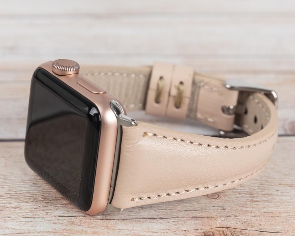 Apple Watch Uyumlu Deri̇ Kordon 42-44-45Mm Sli̇m Nu1