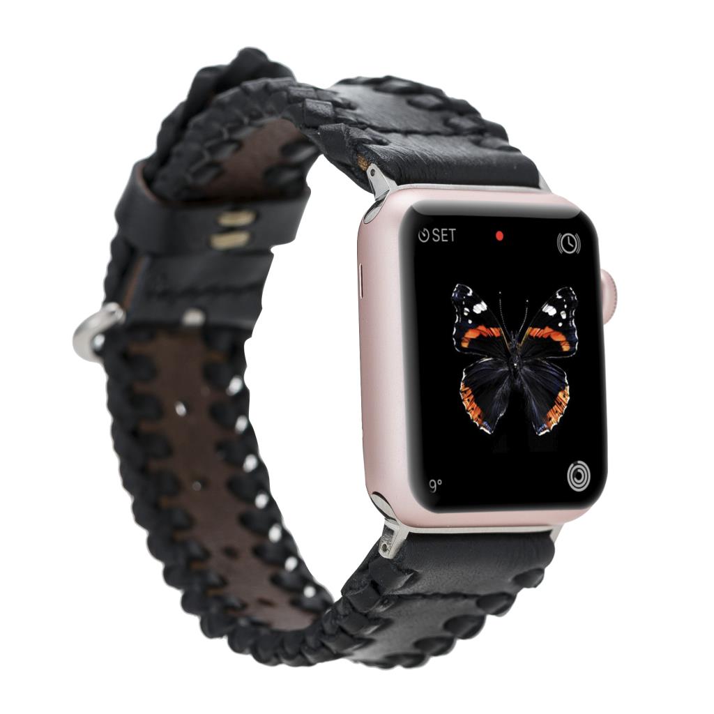 Apple Watch Uyumlu Deri̇ Kordon 42-44-45Mm Sm43 Rst1