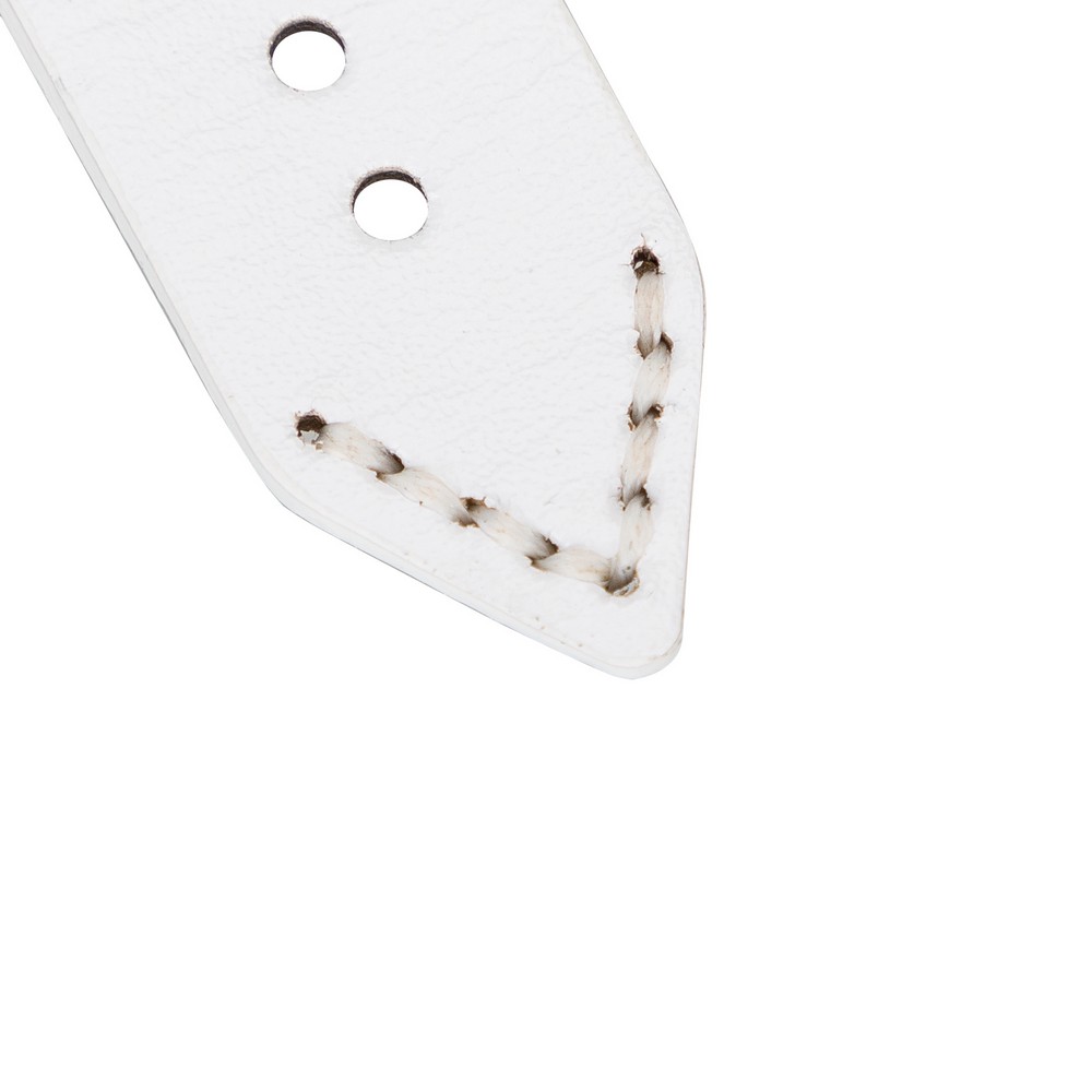 Apple Watch Uyumlu Deri̇ Kordon Ba2 42-44-45Mm F3 Beyaz