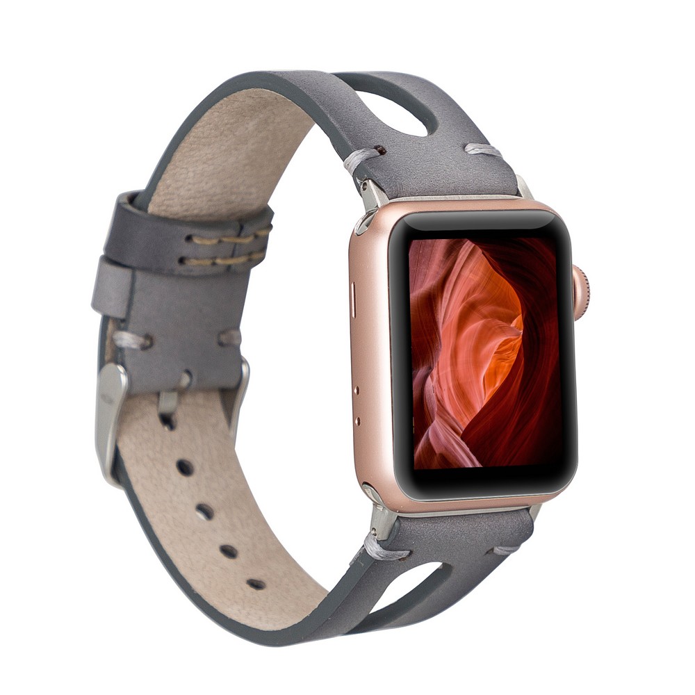 Apple Watch Uyumlu Deri̇ Kordon Ba2 42-44-45Mm Rst9Ef