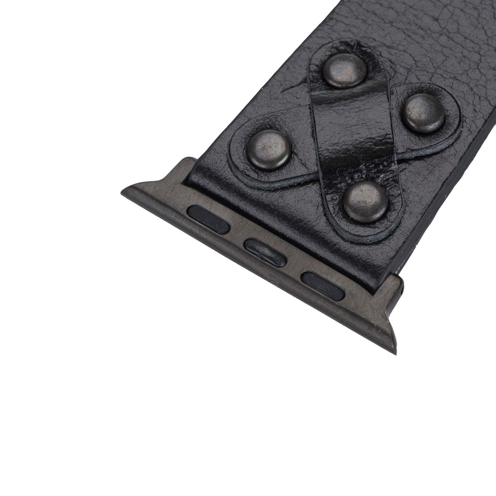 Apple Watch Uyumlu Deri̇ Kordon Cross 42-44-45Mm Bt Rst1