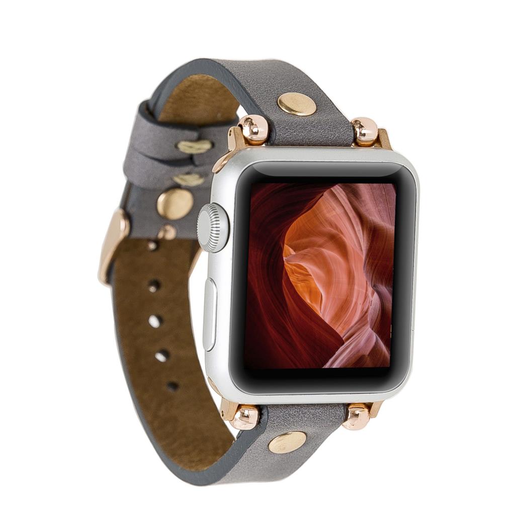 Apple Watch Uyumlu Deri̇ Kordon Ferro 38-40-41Mm Rt Rst9