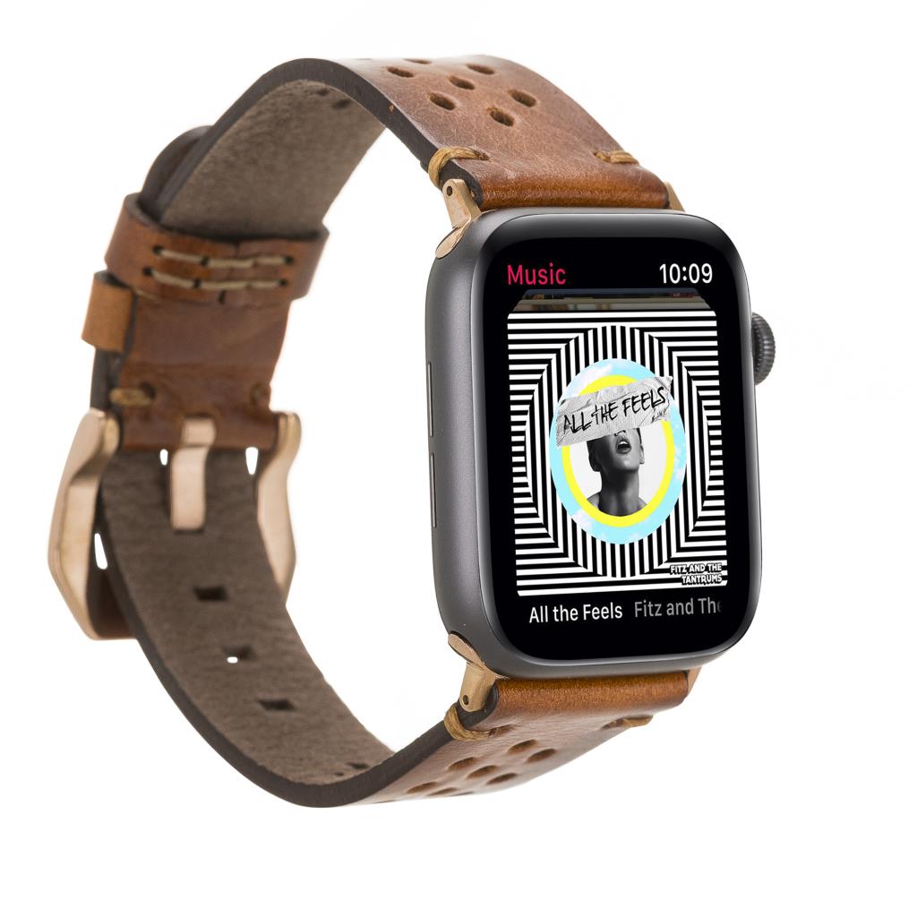 Apple Watch Uyumlu Deri̇ Kordon Vi̇go 42-44-45Mm Rst2Ef