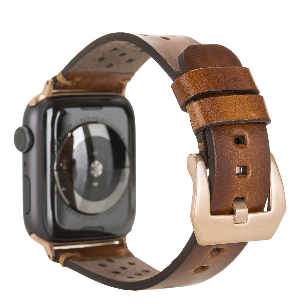 Apple Watch Uyumlu Deri̇ Kordon Vi̇go 42-44-45Mm Rst2Ef