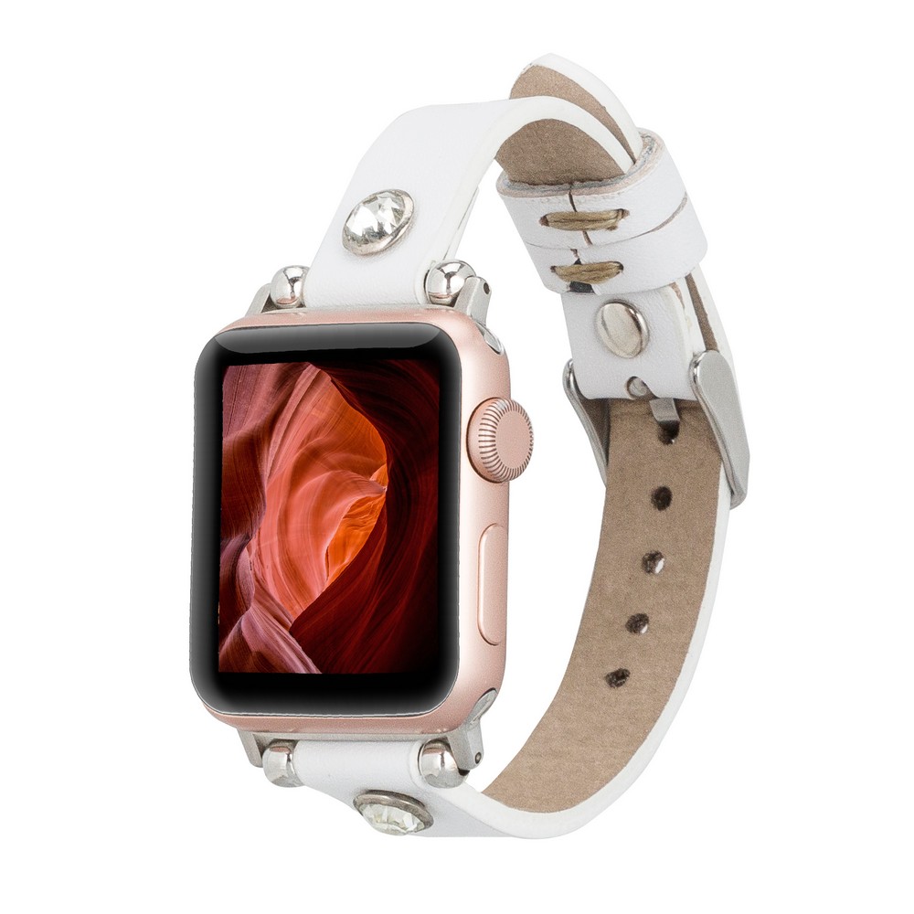 Apple Watch Uyumlu Deri̇ Kordon Vi̇sby 38-40-41Mm F3