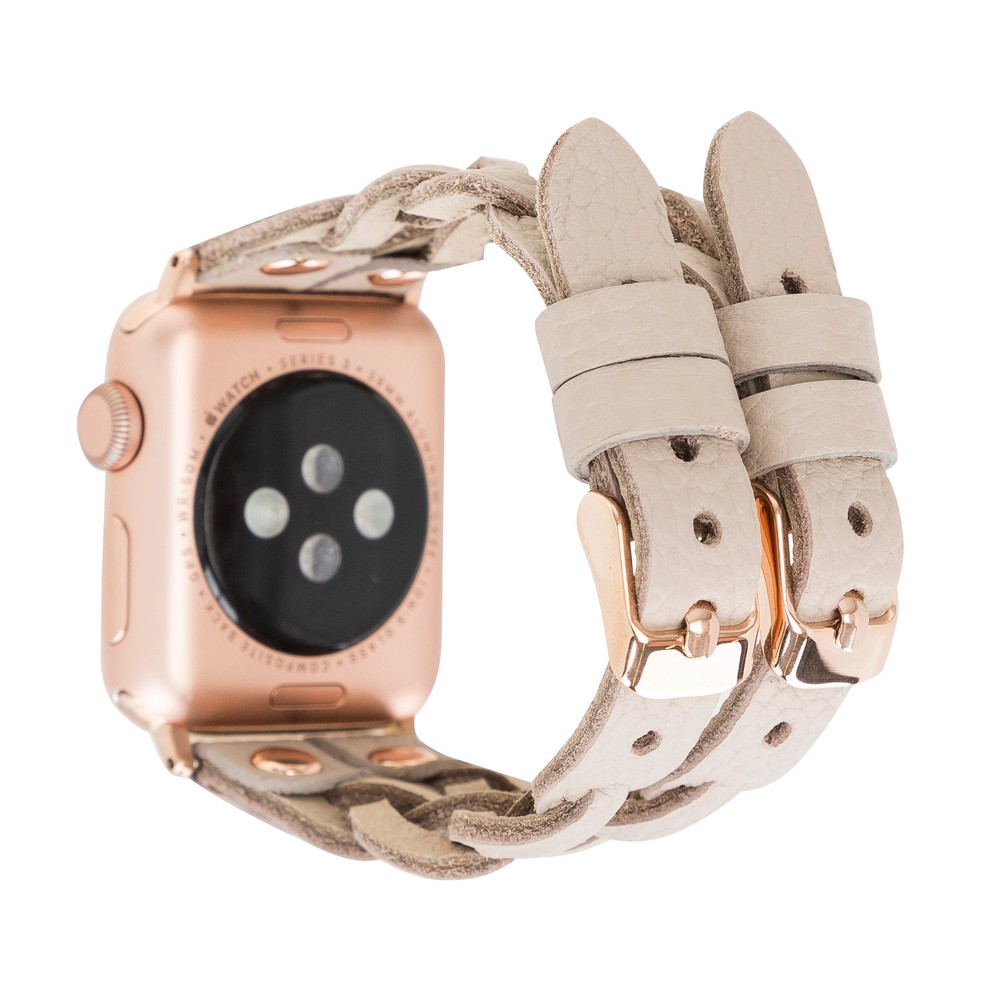 Apple Watch Uyumlu Deri̇ Kordon York Double Tour Erc3